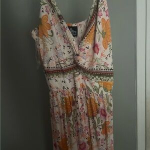 Angie Multicolor Floral Maxi Dress